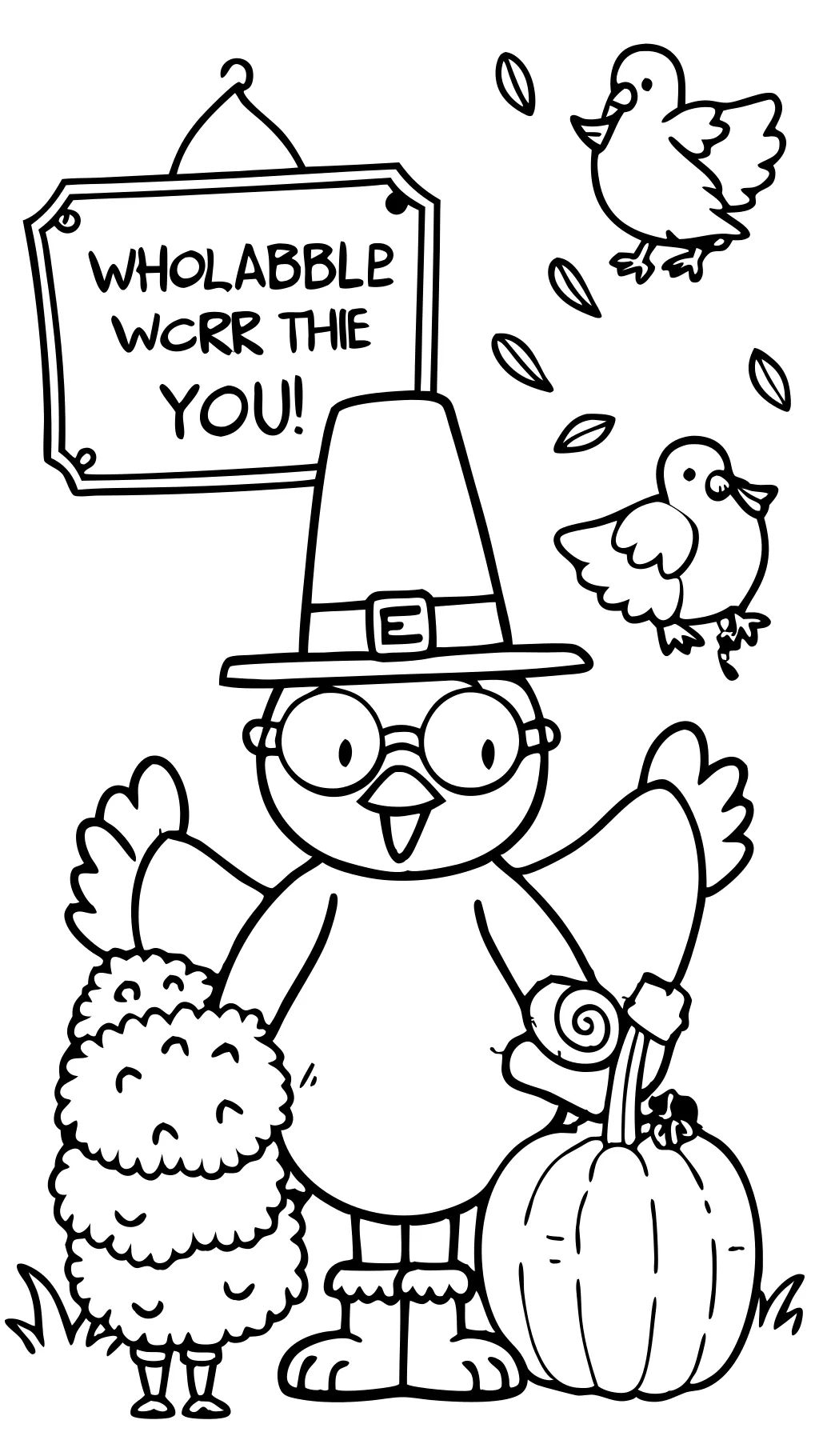 thanksgiving coloring pages funny